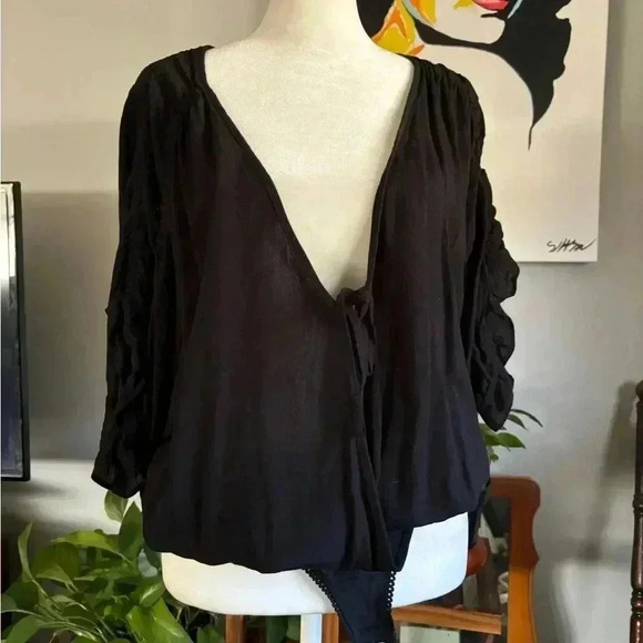 Intimately Free People Cleo Ruffled Ruched Bodysuit - Picture 6 of 9